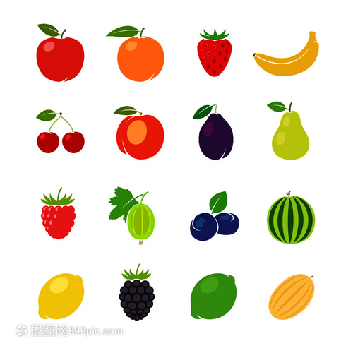 缤纷水果世界 生动可爱的矢量插画艺术